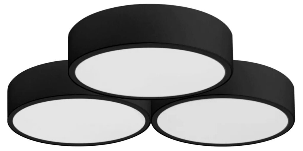 REA LAMPA APP878-C TRIPLE BLACK 40cm OSW-07877