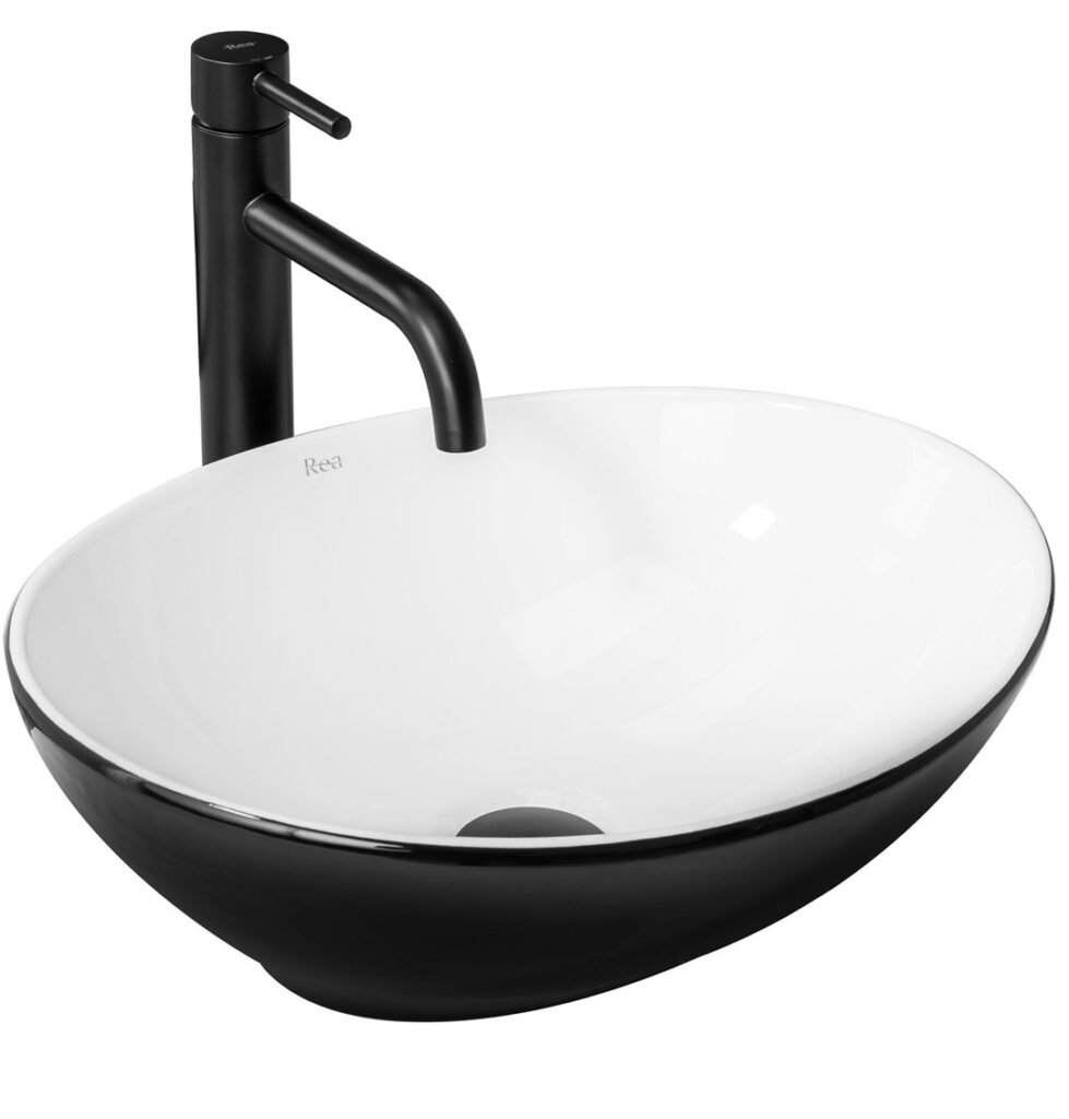 REA UMYWALKA SOFIA BLACK/WHITE – NABLATOWA REA-U8749