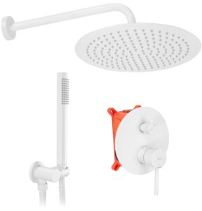 REA ZESTAW NATRYSKOWY PODTYNKOWY LUNGO BIAŁY + BOX REA-P8540