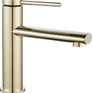 REA BATERIA UMYWALKOWA OVAL ZŁOTA NISKA REA-B6515