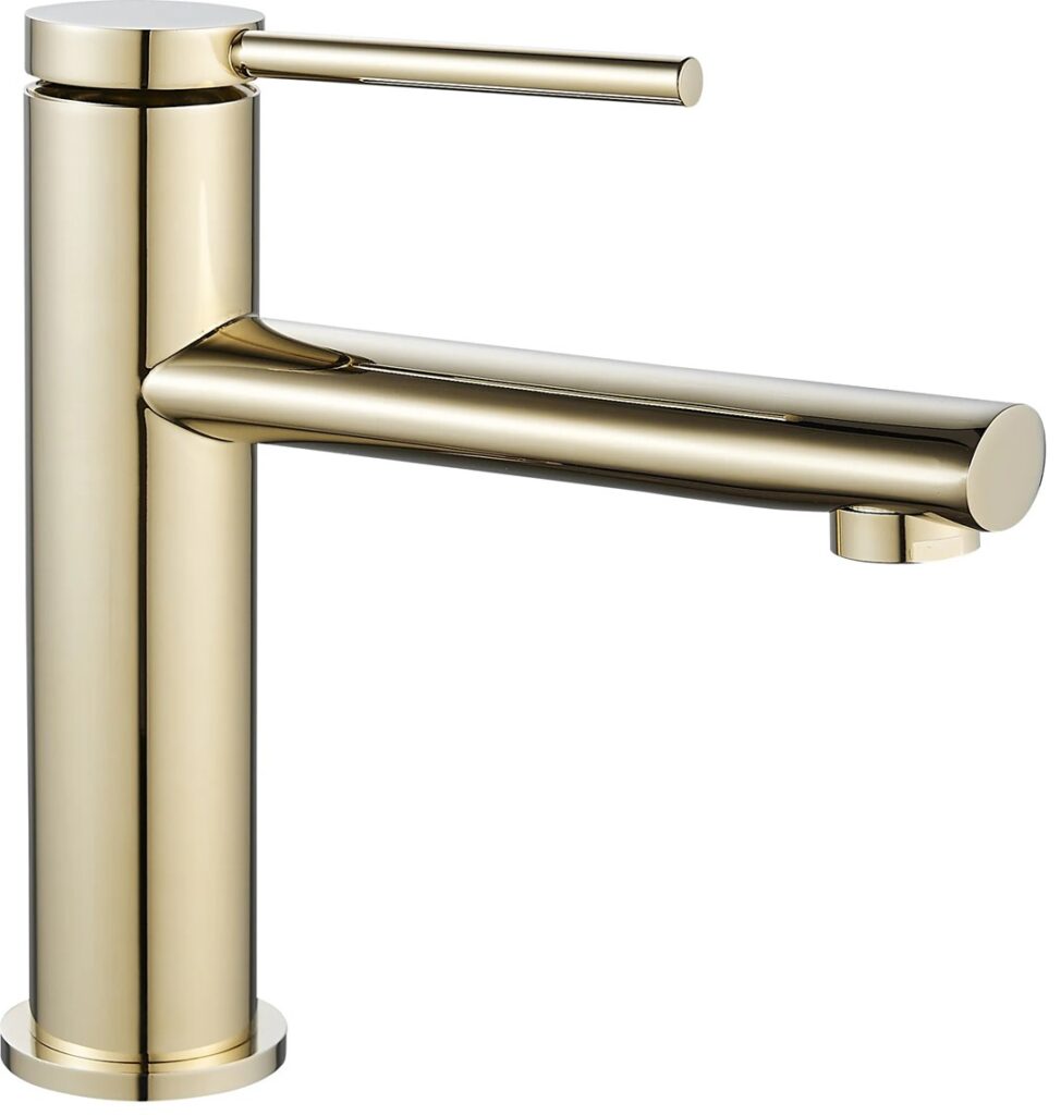 REA BATERIA UMYWALKOWA OVAL ZŁOTA NISKA REA-B6515