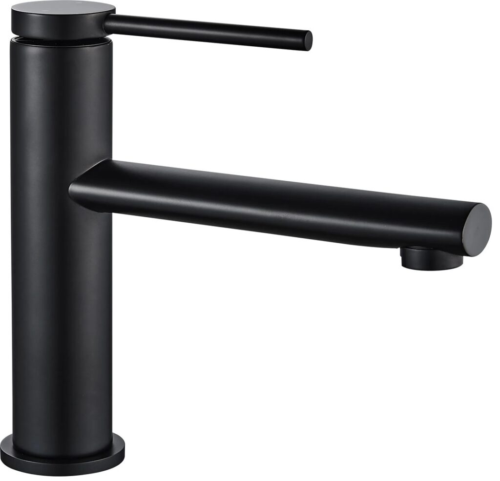 REA BATERIA UMYWALKOWA OVAL CZARNA NISKA REA-B6516