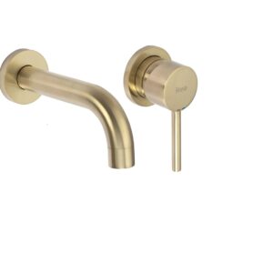 REA BATERIA UMYWALKOWA PODTYNKOWA LUNGO ZŁOTA SZCZOT + BOX REA-B8652