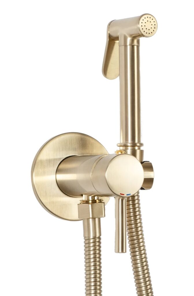 REA BATERIA BIDETOWA LOOP LUNGO ZŁOTA SZCZOTKOWANA REA-B6311