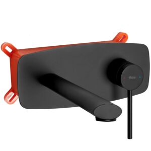 REA BATERIA UMYWALKOWA PODTYNKOWA OVAL CZARNA + BOX  REA-B8860