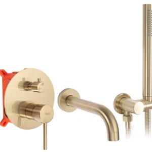 REA BATERIA WANNOWA PODTYNKOW LUNGO ZŁOTY SZCZOT + BOX REA-B7503