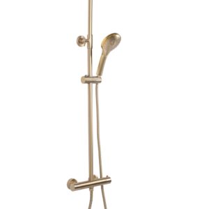 REA ZESTAW NATRYSKOWY VINCENT ZŁOTY SZCZOTKOWANY TERMO REA-P6602