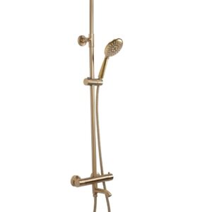 REA ZESTAW NATRYSKOWO-WANNOWY LUNGO ZŁOTY SZCZOTK TERM REA-P6604