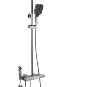 REA ZESTAW NATRYSKOWY ROB NIKIEL SZCZOTKOWANY TERMOSTA REA-P6624