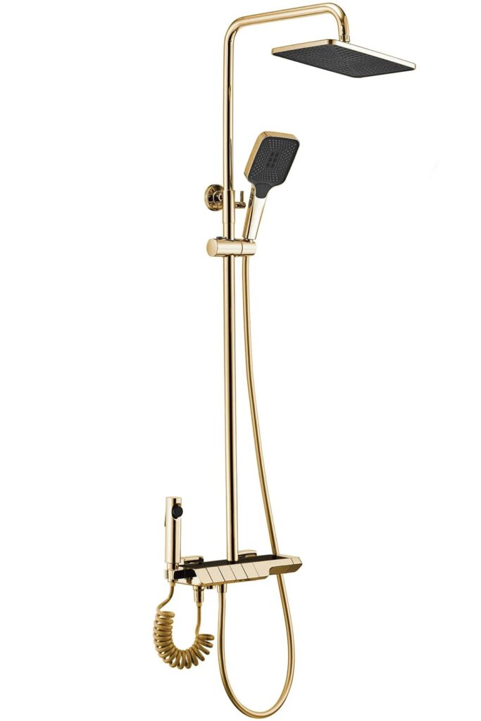 REA ZESTAW NATRYSKOWY ROB ZŁOTY TERMOSTAT REA-P6625