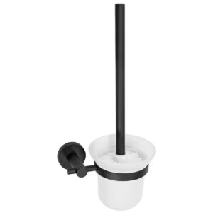 REA SZCZOTKA WC CZARNA LEO SZKŁO MATOWE 5902557384198