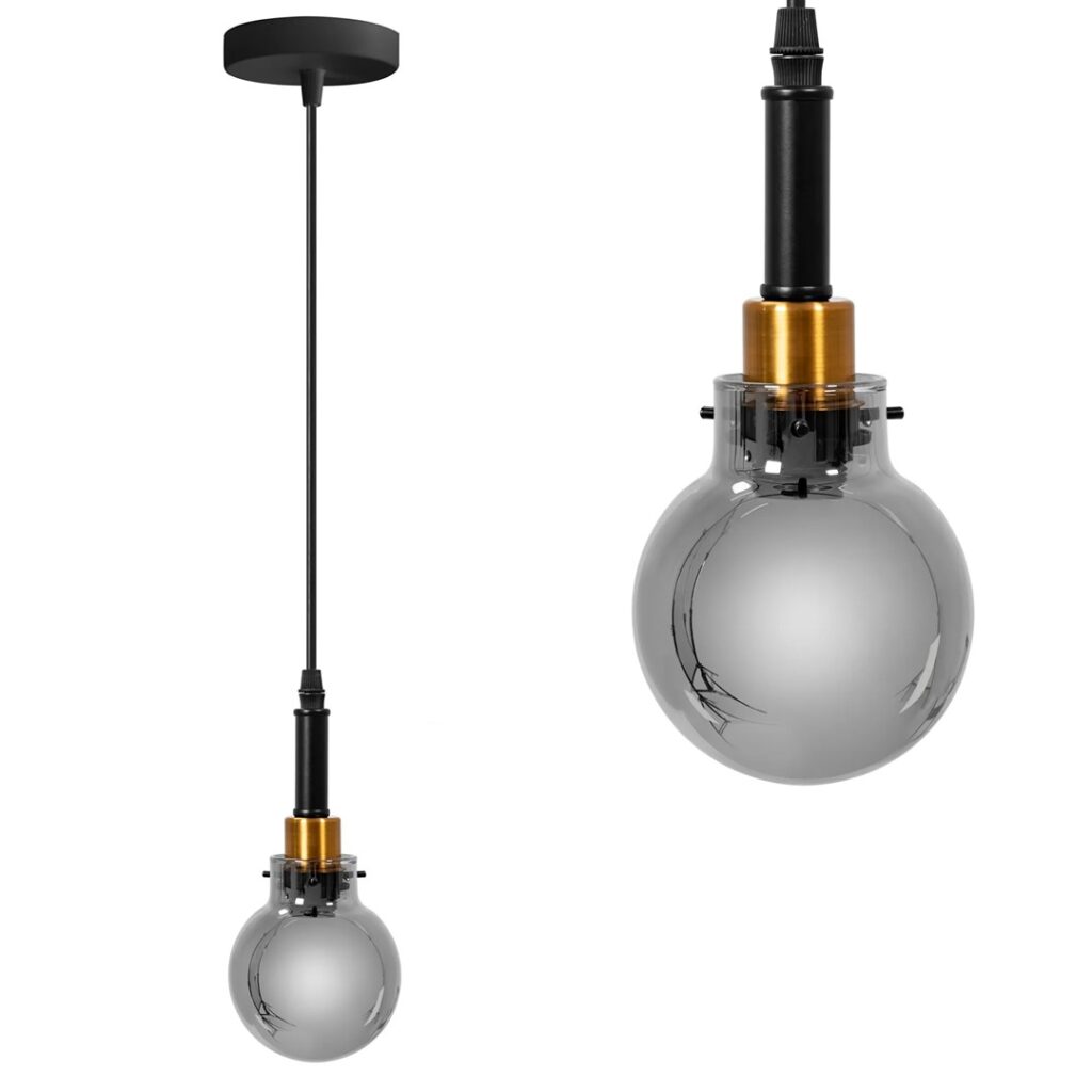 REA LAMPA APP1124-1CP BLACK/GOLD OSW-14000
