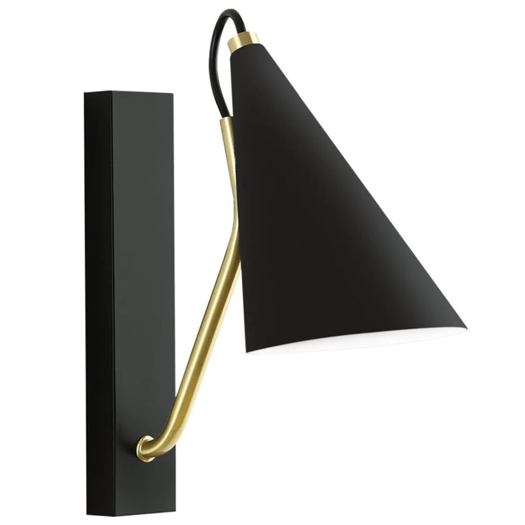 REA LAMPA APP1142-1W BLACK/GOLD OSW-14008