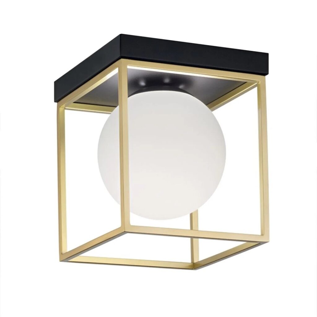 REA LAMPA APP1166-1C GOLD/WHITE OSW-14019