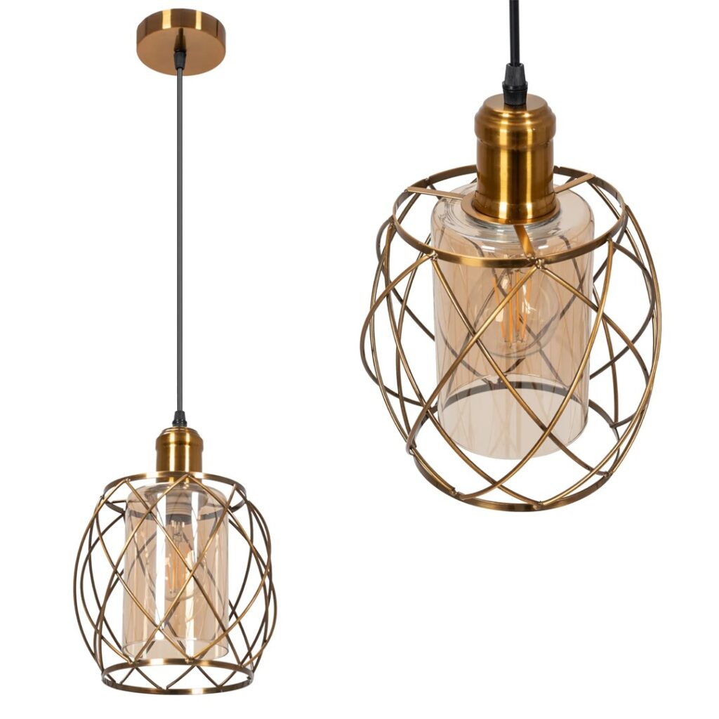 REA LAMPA APP1129-1CP GOLD AMBER OSW-40104