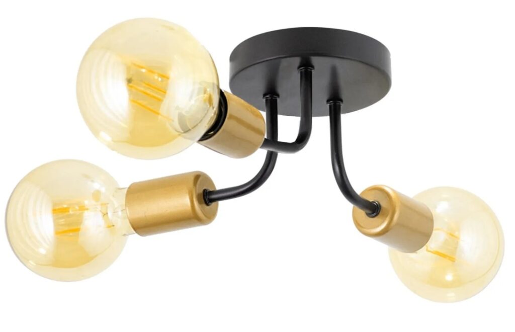 REA LAMPA APP1117-3C BLACK/GOLD OSW-01400