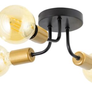 REA LAMPA APP1117-3C BLACK/GOLD OSW-01400