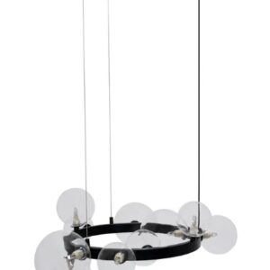 REA LAMPA APP1159-10CP BLACK TRANSPARENT OSW-04691