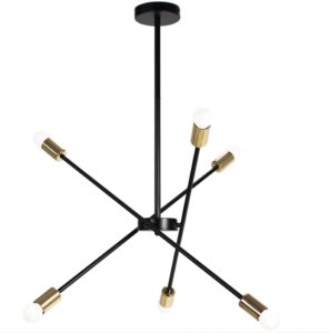 REA LAMPA APP1116-6CP BLACK/GOLD OSW-01460