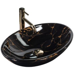 REA UMYWALKA PAMELA BLACK MARBLE SHINY – NABLATOWA REA-U5067