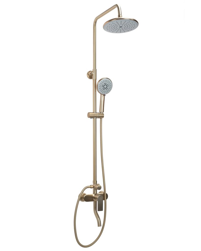 REA ZESTAW NATRYSKOWY VERSO ZŁOTY SZCZOTKOWANY REA-P9146