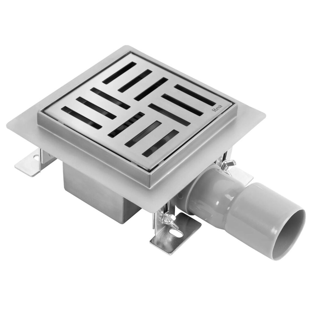 ODPŁYW CROSS 120×120 SZCZOTKOWANY