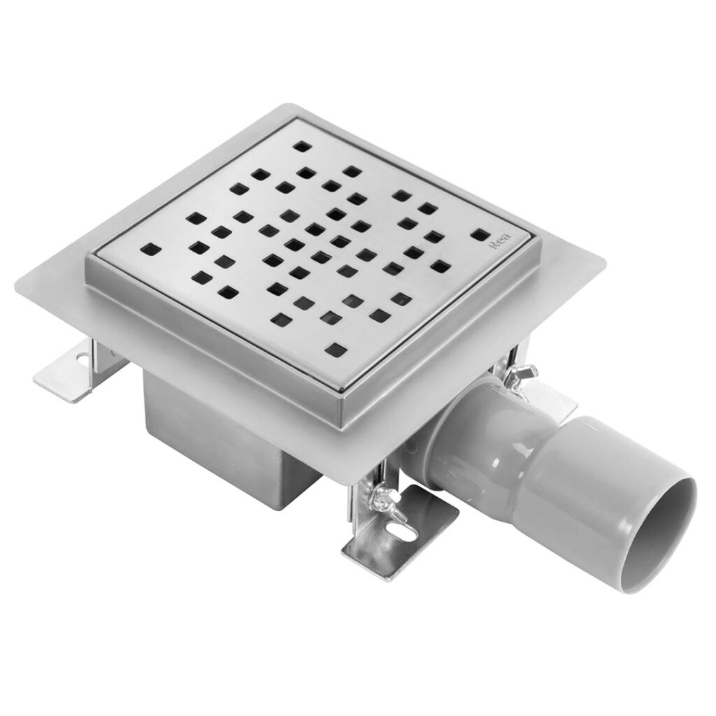 ODPŁYW DOTS 120×120 SZCZOTKOWANY