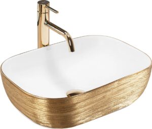 REA UMYWALKA BELINDA BRUSH GOLD/WHITE – NABLATOWA REA-U7422