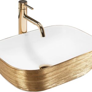 REA UMYWALKA BELINDA BRUSH GOLD/WHITE – NABLATOWA REA-U7422