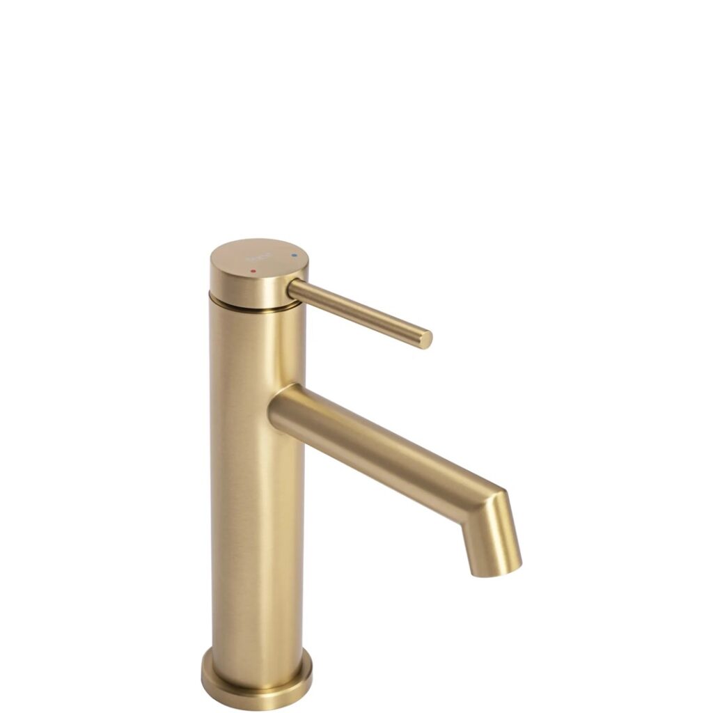 REA BATERIA UMYWALKOWA FOSS ZŁOTA SZCZOTKOWANA NISKA REA-B5316