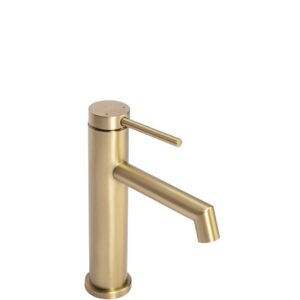 REA BATERIA UMYWALKOWA FOSS ZŁOTA SZCZOTKOWANA NISKA REA-B5316