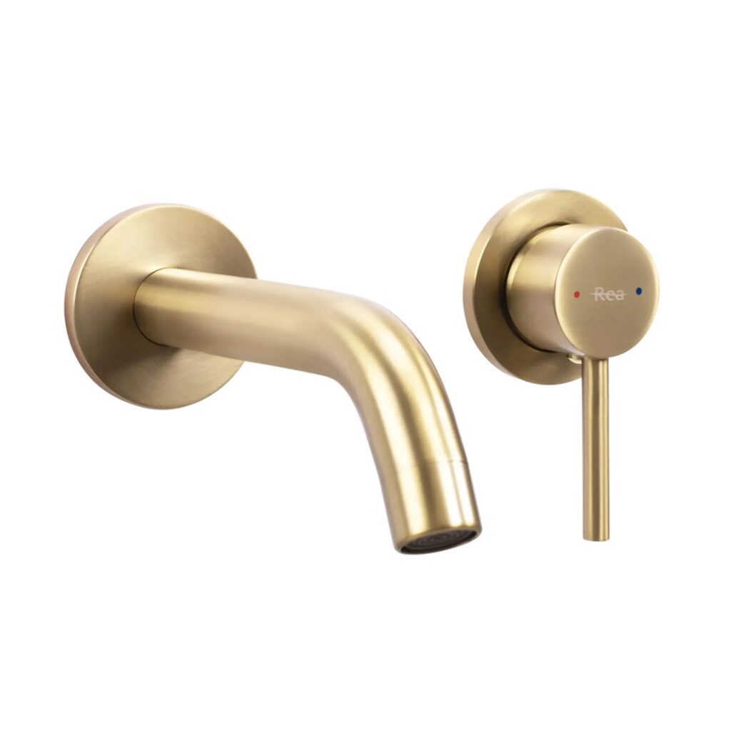 REA BATERIA UMYWA PODTYNKOWA OWEN ZŁOTA SZCZOTKOWANA + BOX REA-B5334