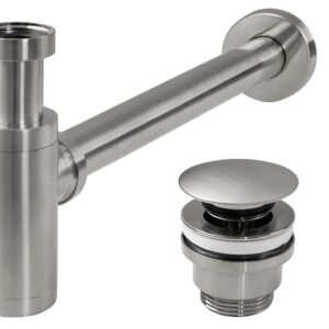 SYFON KLIK-KLAK UNIWERSALNY NIKIEL SZCZOTKOWANY