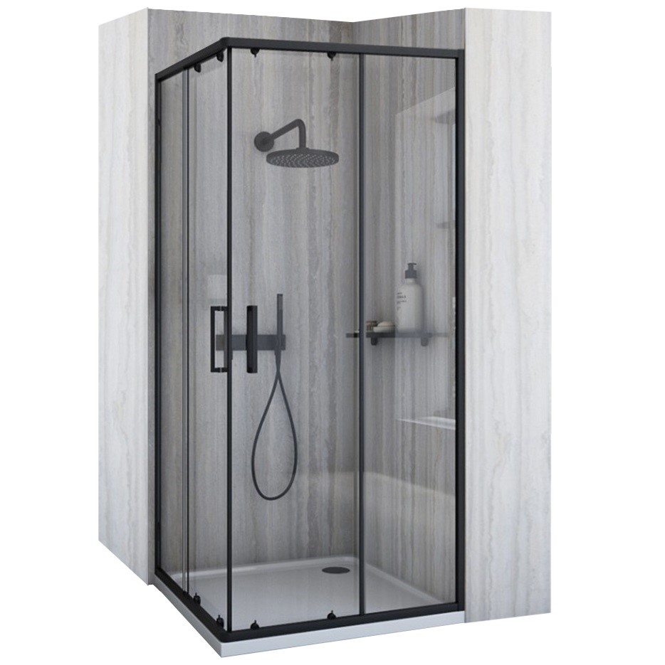 REA KABINA CITY BLACK 80X80 REA-K6448