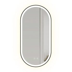 LUSTRO LED OVL BLACK 50X100CM