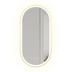 LUSTRO LED OVL BRUSH GOLD 50X100CM