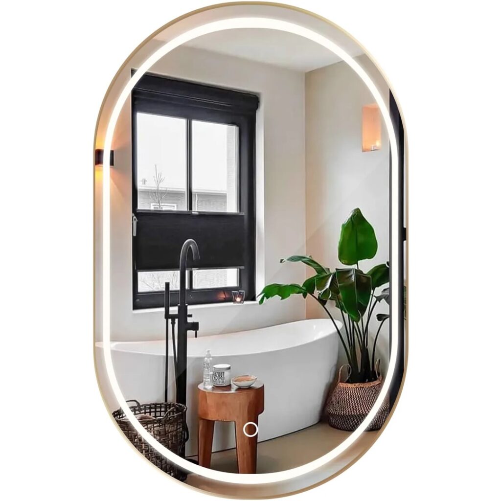 LUSTRO LED OLL BRUSH GOLD 60X90CM