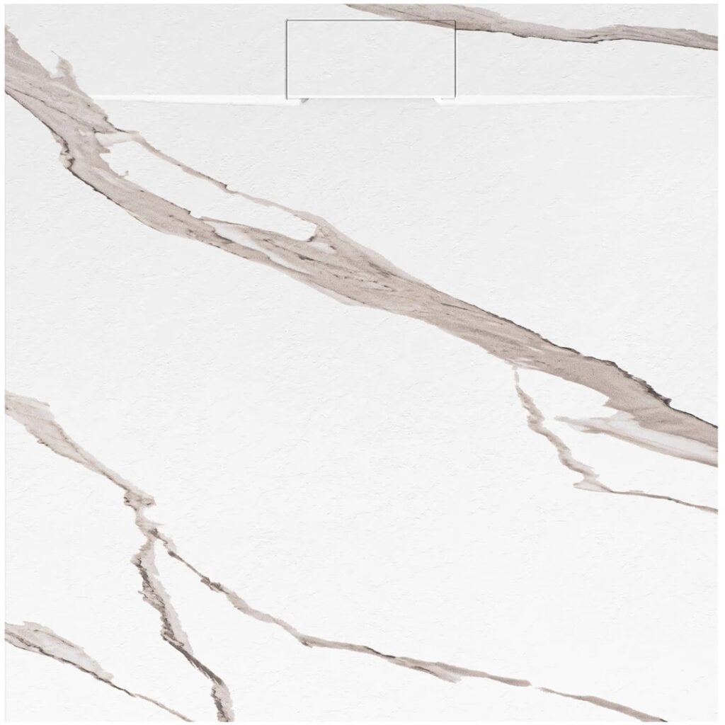 REA BRODZIK BAZALT CARRARA WHITE 90×90 REA-K7002