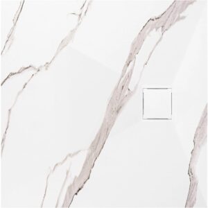REA BRODZIK MAGNUM CARRARA WHITE 90×90 REA-K7005