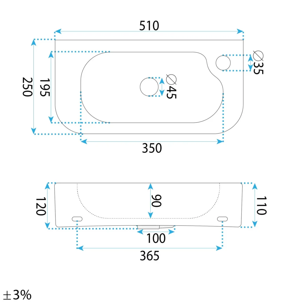 REA UMYWALKA ODETTA – NABLATOWA/ŚCIENNA REA-U3610