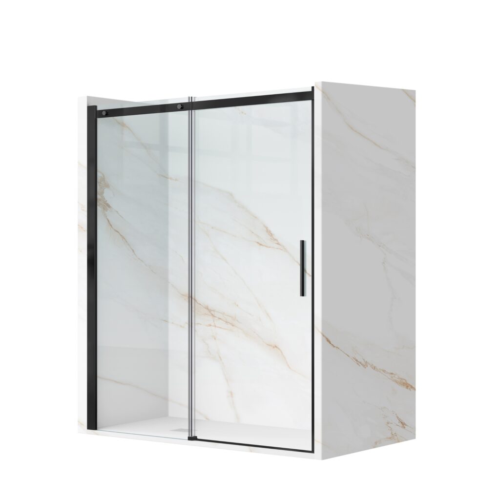 BALNEO Drzwi prysznicowe rozsuwane Porta – BLACK 120 cm K0301010210-3