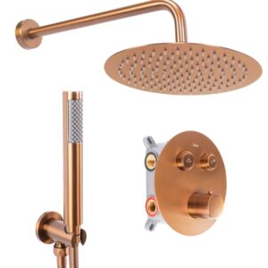 REA ZESTAW NATRYSKOWY PODTYNKOWY LUNGO MIEDŹ SZCZ TERM REA-P8808