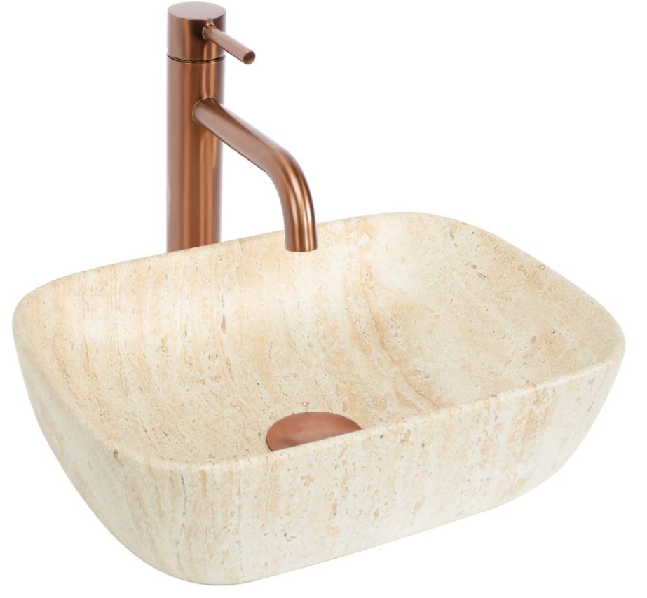REA UMYWALKA BELINDA MINI TRAVERTINE MATT – NABLATOWA REA-U4700