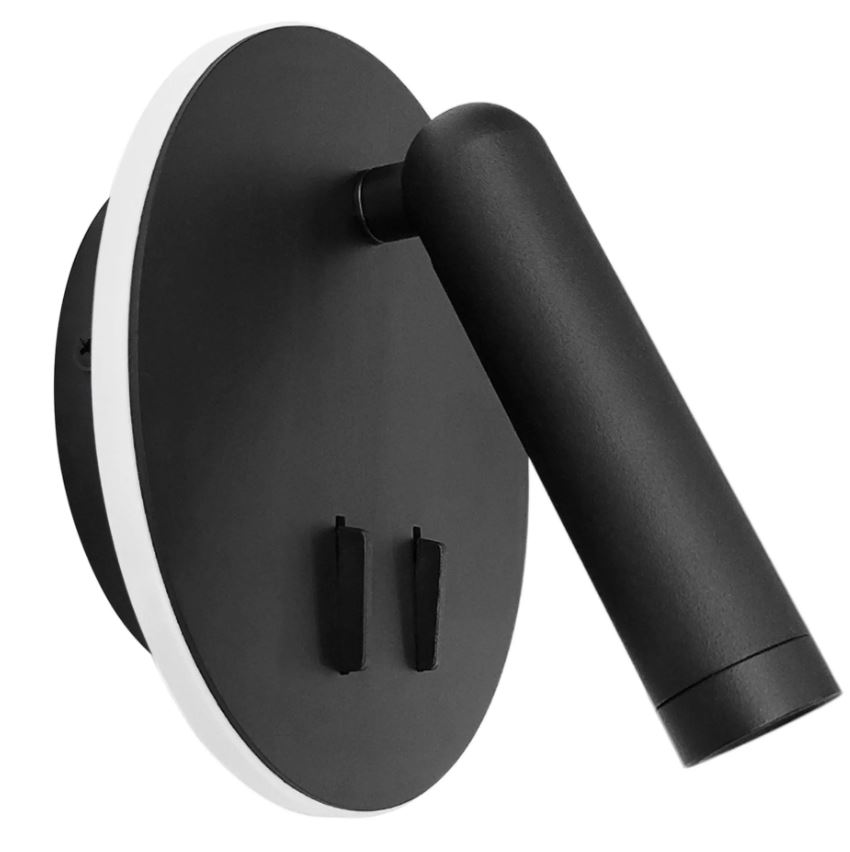 REA LAMPA APP1614-1W BLACK OSW-06529