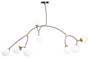 REA LAMPA APP1673-8CP BLACK MAT OSW-05869