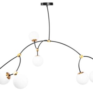 REA LAMPA APP1673-8CP BLACK MAT OSW-05869