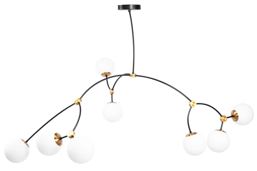 REA LAMPA APP1673-8CP BLACK MAT OSW-05869