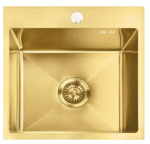 REA ZLEWOZMYWAK LEO 40 BRUSH GOLD ZLE-06001