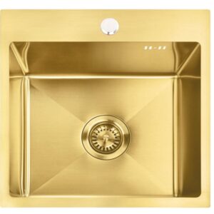 REA ZLEWOZMYWAK LEO 40 BRUSH GOLD ZLE-06001