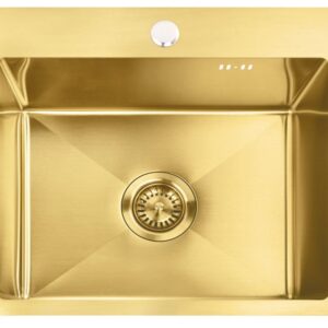 REA ZLEWOZMYWAK LEO 50 BRUSH GOLD ZLE-06004